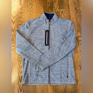 Johnnie-O Blue Zip-Up Jacket | Size Medium